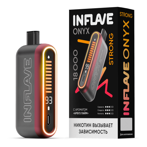INFLAVE ONYX 18000 2% STRONG Арбуз Лайм