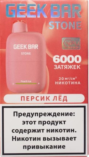 ЭСДН GEEK BAR STONE 6000 2% Персик Лёд