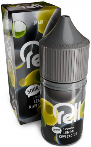 Жидкость для очистки картриджей ЭСДН RellGray с ароматом сока кактуса с кислым киви и лимоном