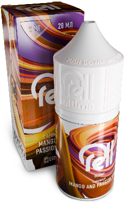 Жидкость для ЭСДН RELL ULTIMA 3мл 0мг Mango and Passion Fruit