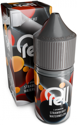 Жидкость для очистки картриджей ЭСДН RellGray с ароматом арбузного коктейля с яблоком и клубникой