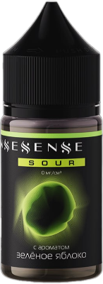 Жидкость для ЭСДН SENSESENSE Sour 27мл 0мг Зеленое яблоко