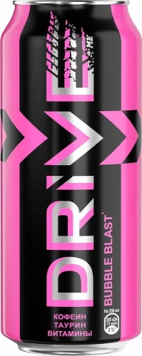 Энергетик "DriveMe", 0,449л, Ж/Б Bubble Blast