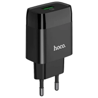 Сетевое зарядное устройство Hoco C72Q Glorious черный
