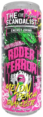 Энергетик "The Scandalist Energy Drink", 0,45л, Ж/Б ADDER TERROR