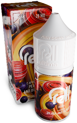 Жидкость для ЭСДН RELL ULTIMA 3мл 0мг Peach and Berries