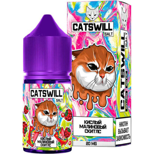 Малиновый Скитлс 20мг STRONG Catswill 30мл Жидкость