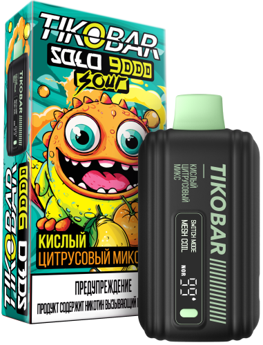 ЭСДН TIKOBAR 10000 2% Sour Citrus Mix (Кислый Цитрусовый Микс)