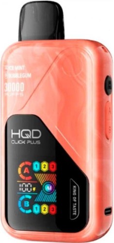 ЭСДН HQD CLICK PLUS 30000 2% Ледяная мята, жвачка