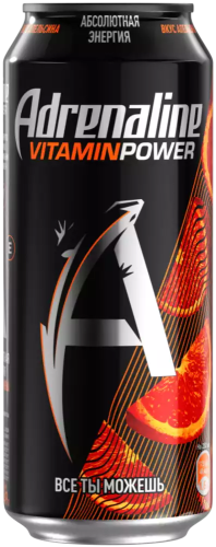 Энергетик "Adrenaline", 0,449л, Ж/Б Апельсин
