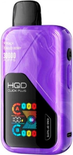 ЭСДН HQD CLICK PLUS 30000 2% Персик, Ягодный микс